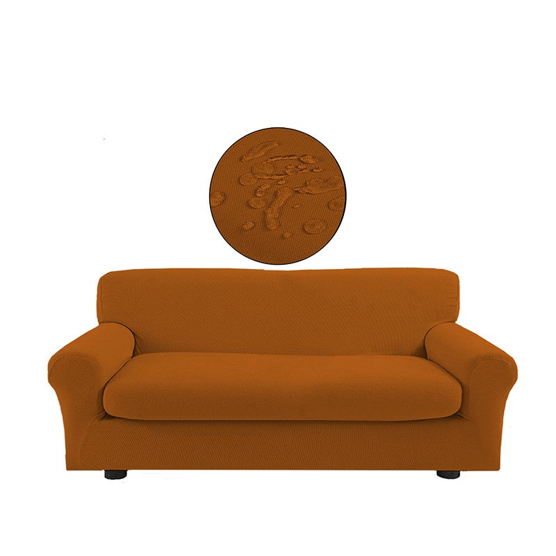 Copridivano bielastico antimacchia con copricuscino