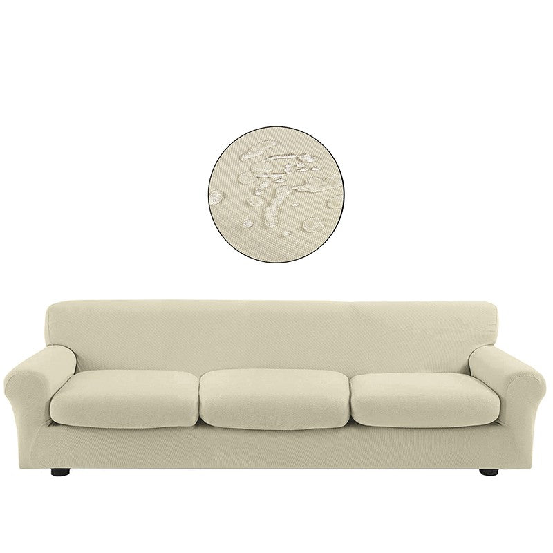 Copridivano bielastico antimacchia con copricuscino