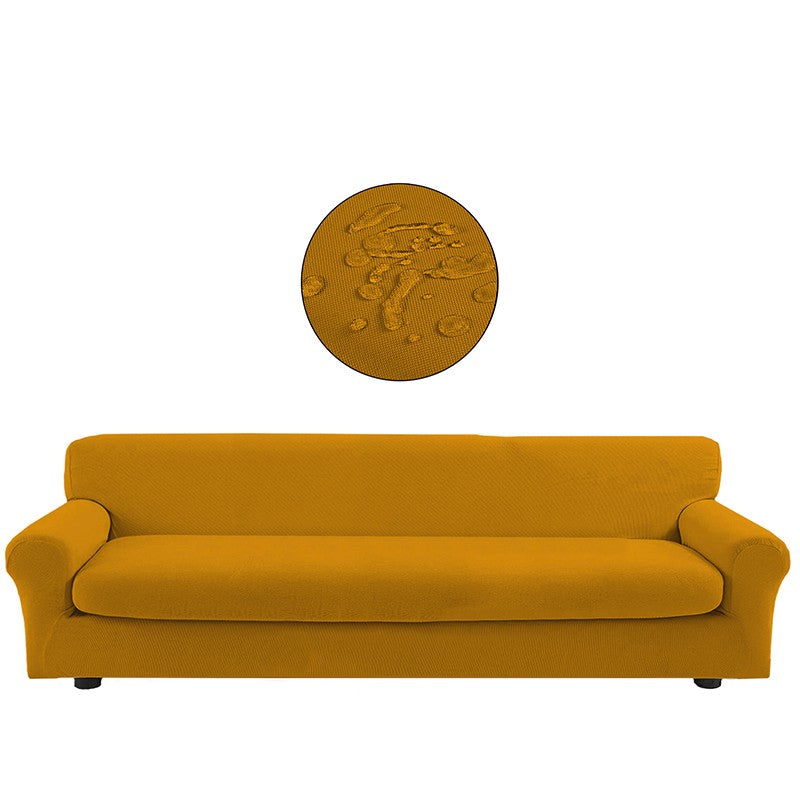 Copridivano bielastico antimacchia con copricuscino