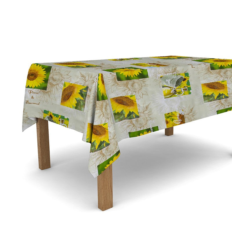 Tovaglia cerata antimacchia in PVC - Tournesol
