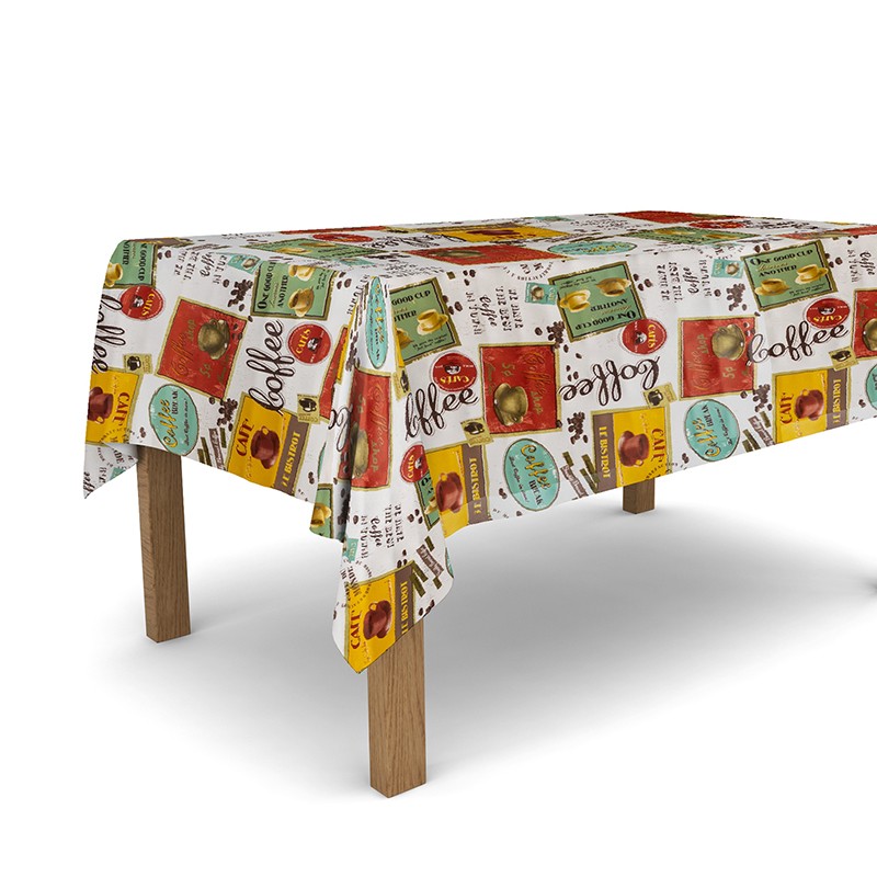 Tovaglia cerata antimacchia in PVC - Vintage
