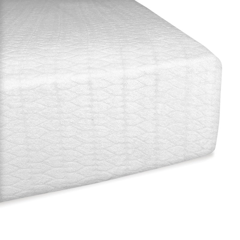 Coprimaterasso Jacquard in spugna di cotone, elasticizzato, anallergico, traspirante