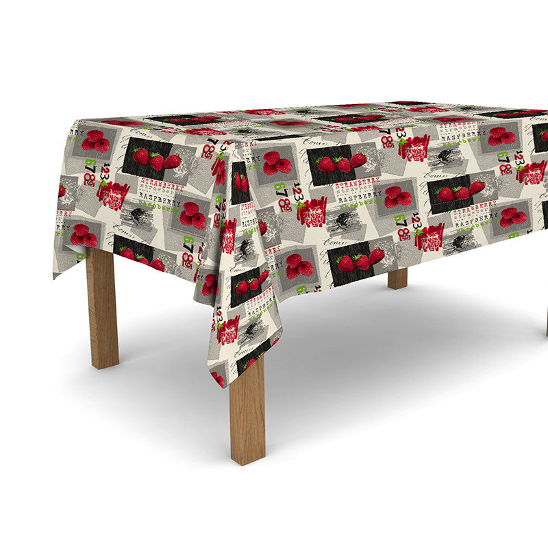 Tovaglia cerata antimacchia in PVC - Fragole