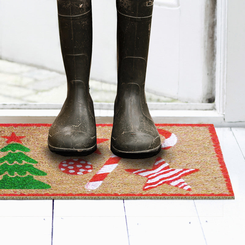 Zerbino in cocco 40x70 cm NATALE BASTONCINO