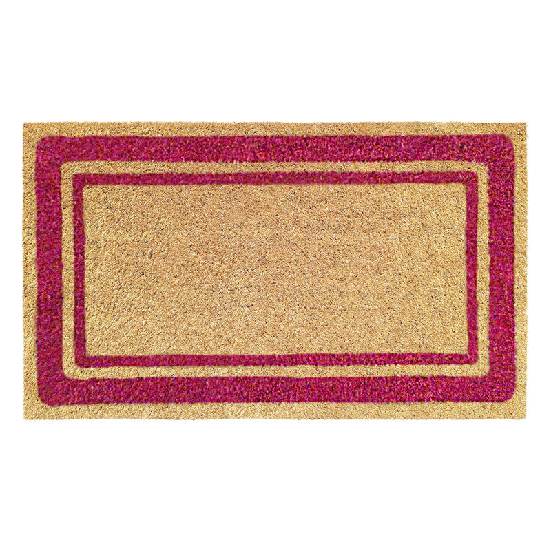Zerbino in cocco 40x70 cm BORDER BORDEAUX