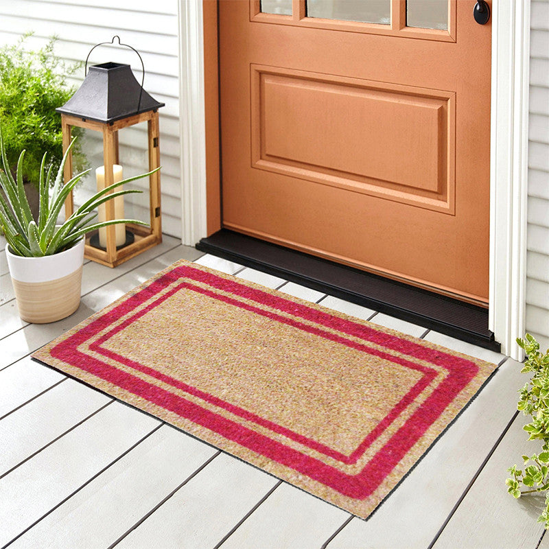 Zerbino in cocco 40x70 cm BORDER BORDEAUX