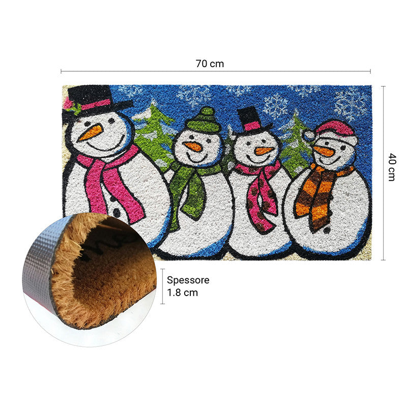 Zerbino in cocco 40x70 cm NATALE PUPAZZI