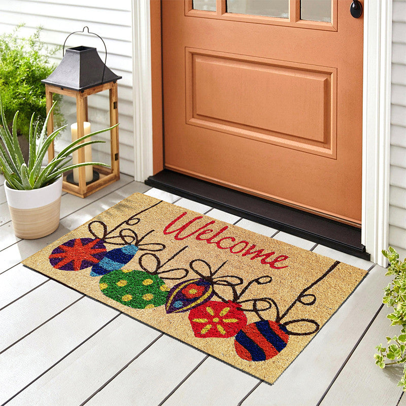 Zerbino in cocco 40x70 cm NATALE PALLINE