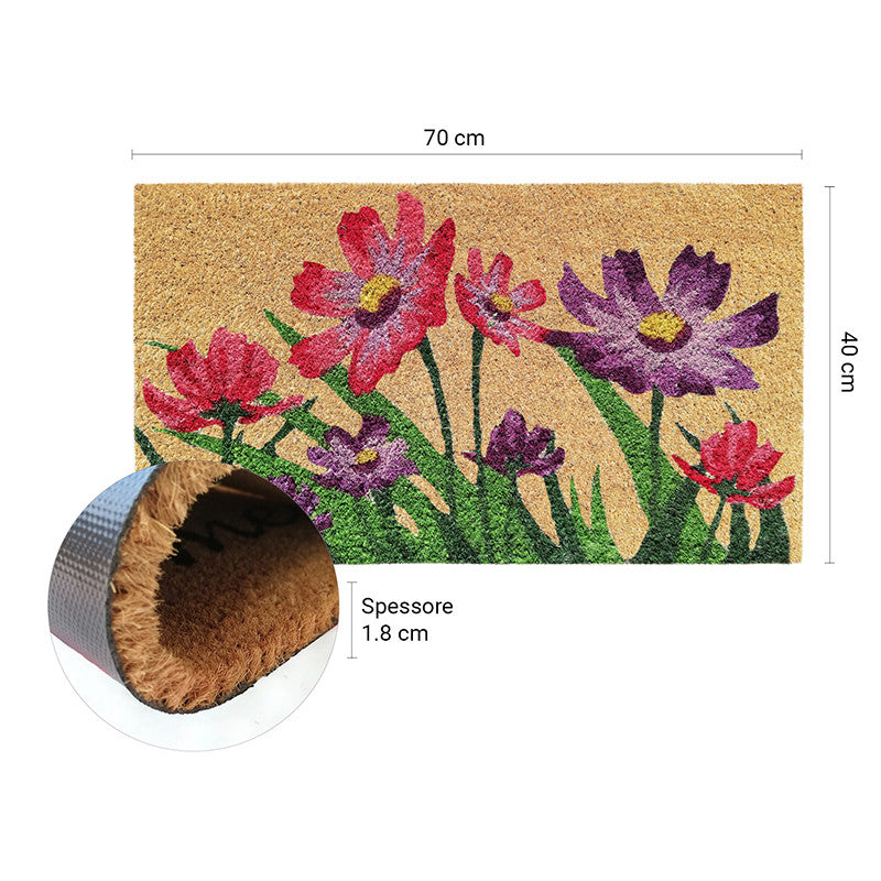 Zerbino in cocco 40x70 cm NATURA FIORITA