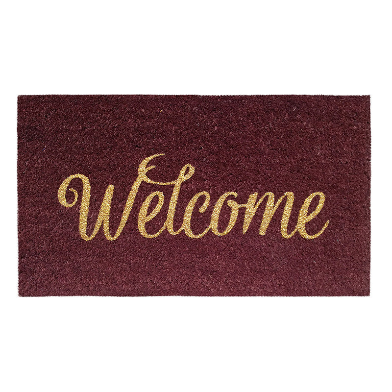 Zerbino in cocco 40x70 cm WELCOME BORDEAUX