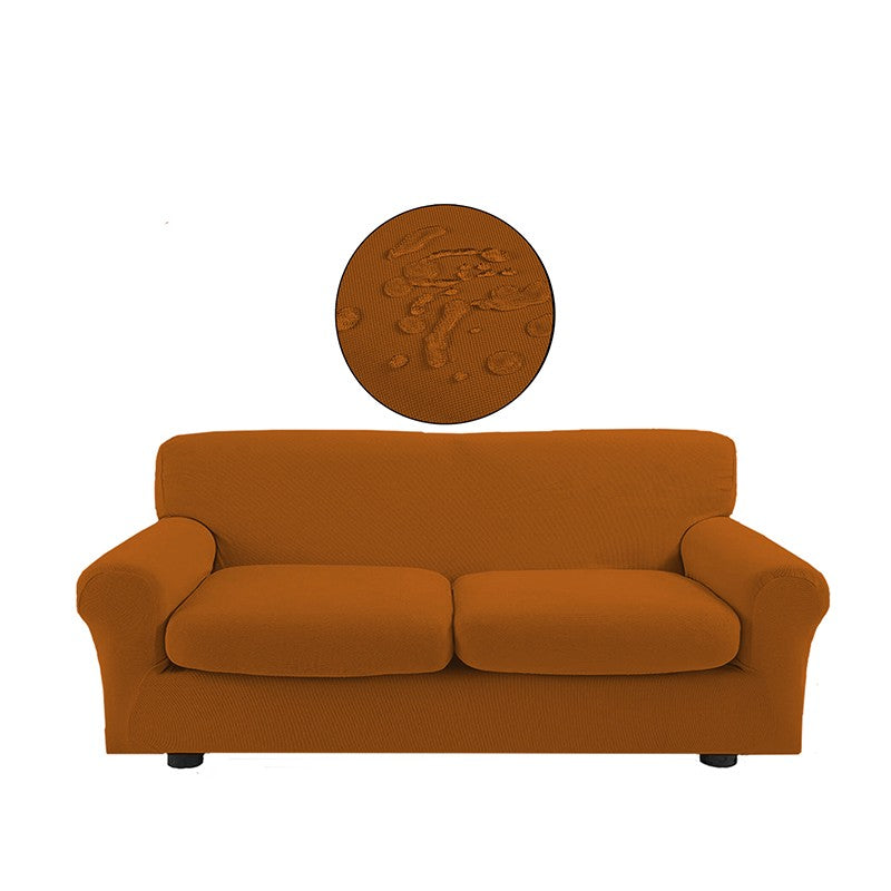 Copridivano bielastico antimacchia con copricuscino