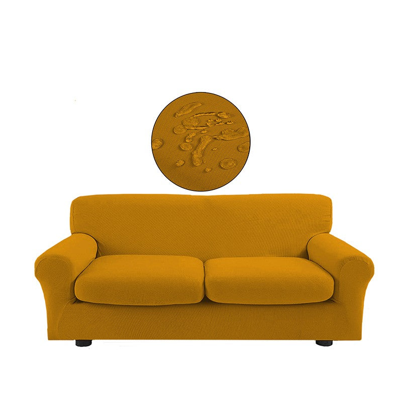 Copridivano bielastico antimacchia con copricuscino