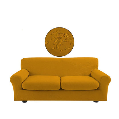 Copridivano bielastico antimacchia con copricuscino