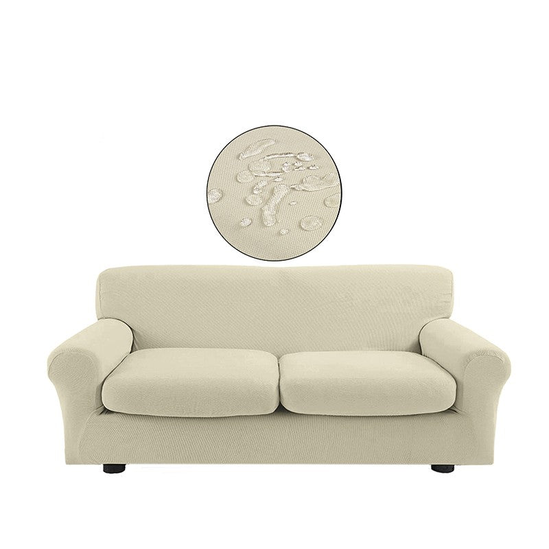 Copridivano bielastico antimacchia con copricuscino