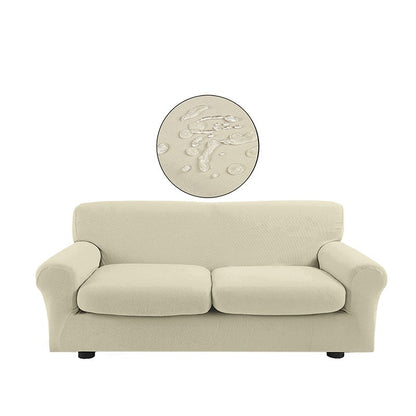 Copridivano bielastico antimacchia con copricuscino