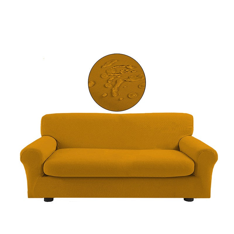 Copridivano bielastico antimacchia con copricuscino