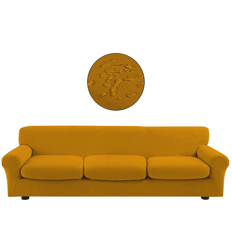 Copridivano bielastico antimacchia con copricuscino