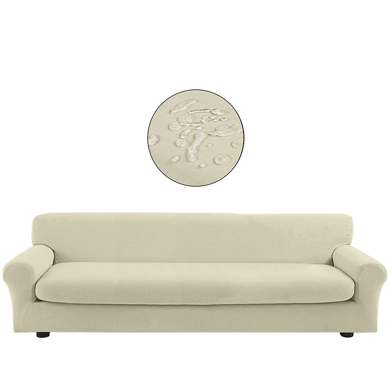 Copridivano bielastico antimacchia con copricuscino