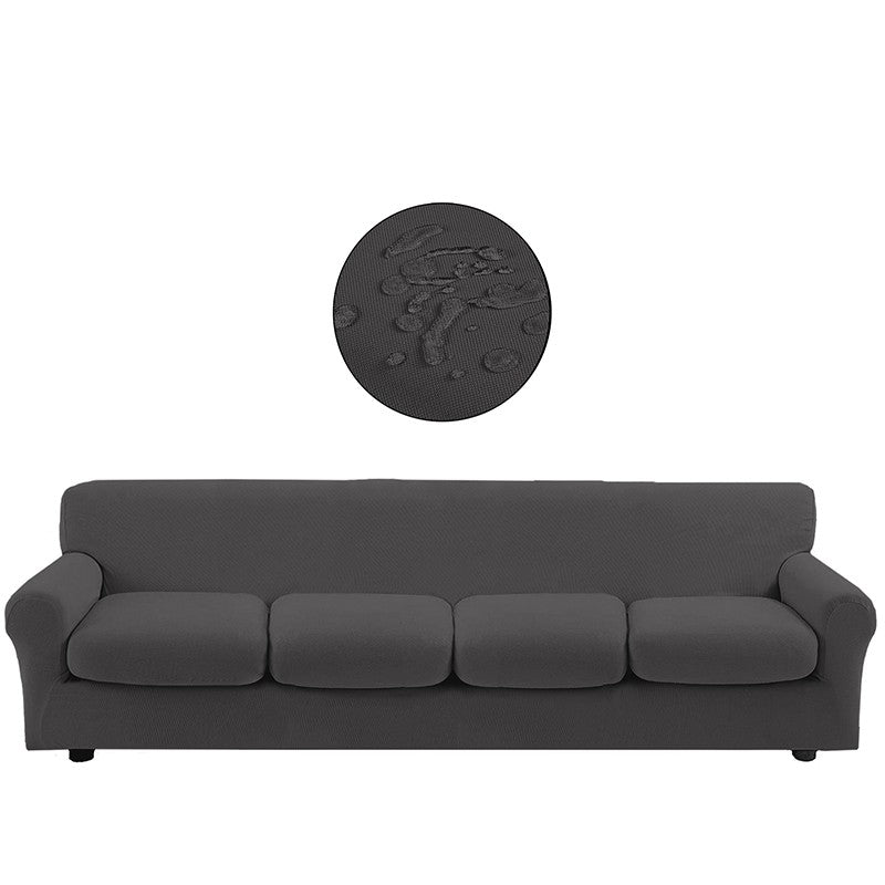 Copridivano bielastico antimacchia con copricuscino