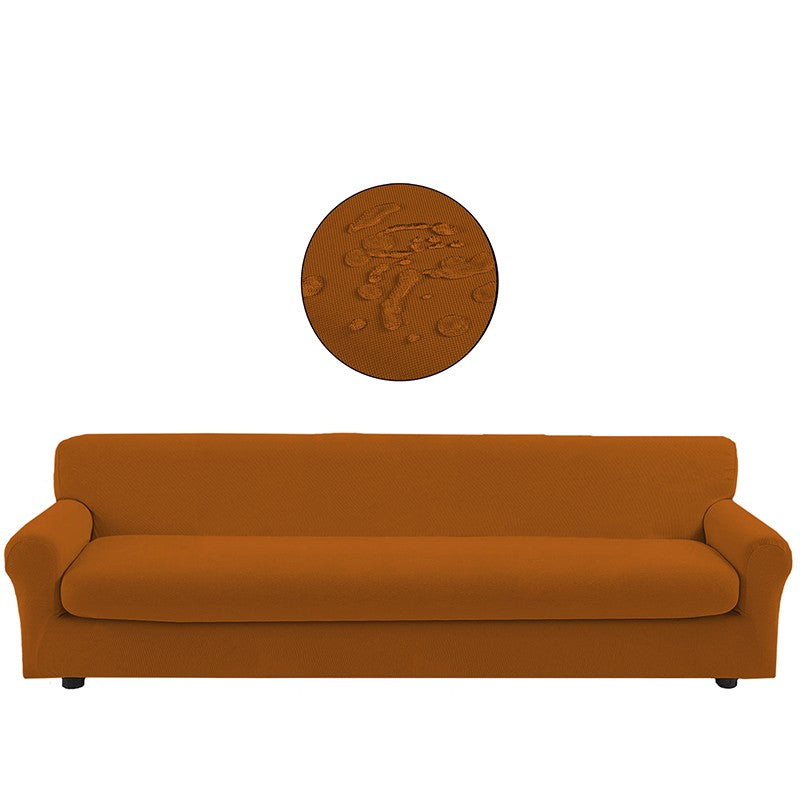 Copridivano bielastico antimacchia con copricuscino