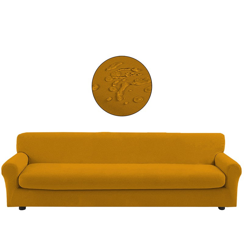 Copridivano bielastico antimacchia con copricuscino