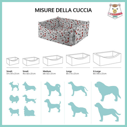 CHIC - CUCCIA SFODERABILE IN 5 MISURE