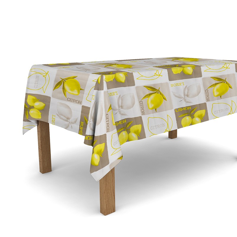 Tovaglia cerata antimacchia in PVC - Citron