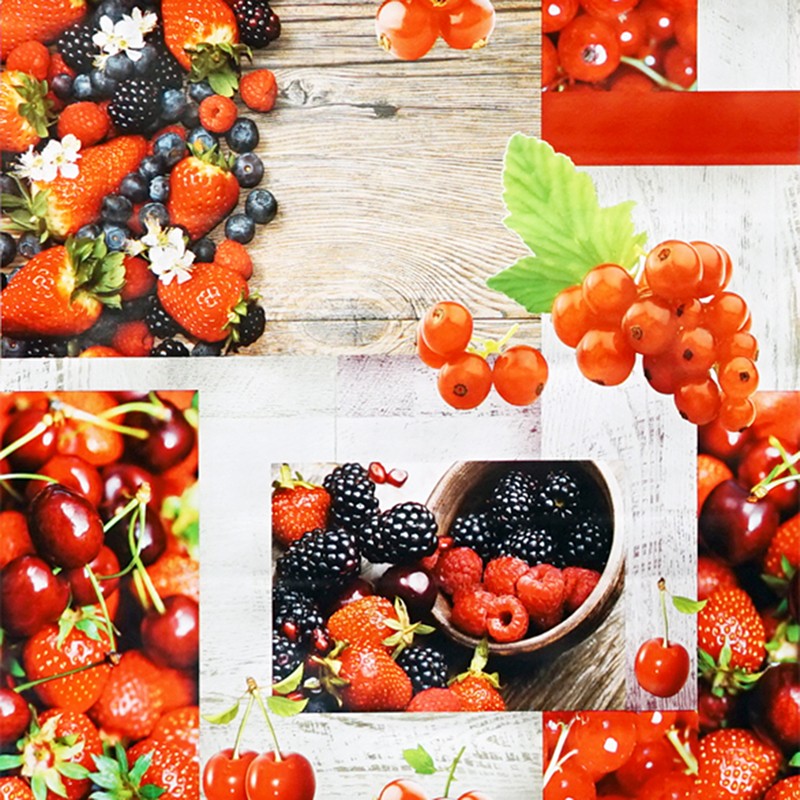 Tovaglia cerata antimacchia in PVC - Frutti Di Bosco