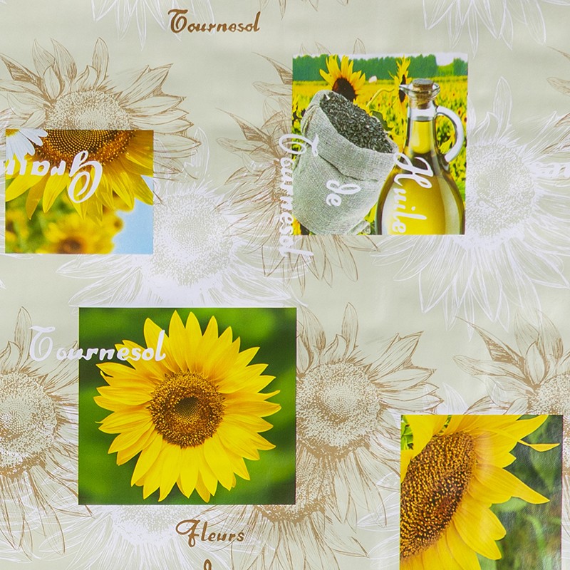 Tovaglia cerata antimacchia in PVC - Tournesol