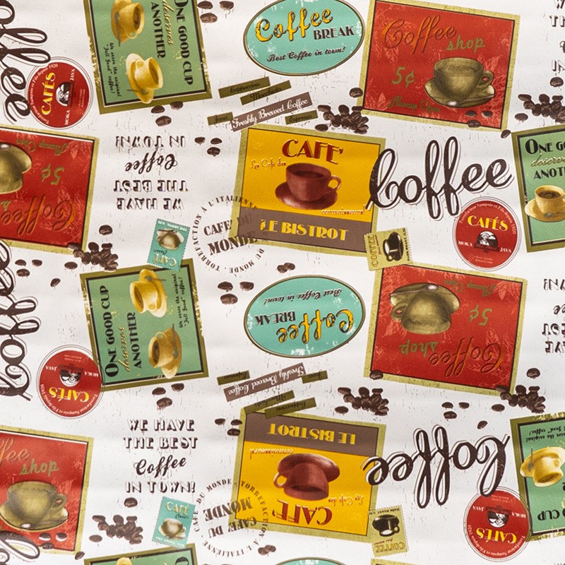 Tovaglia cerata antimacchia in PVC - Vintage