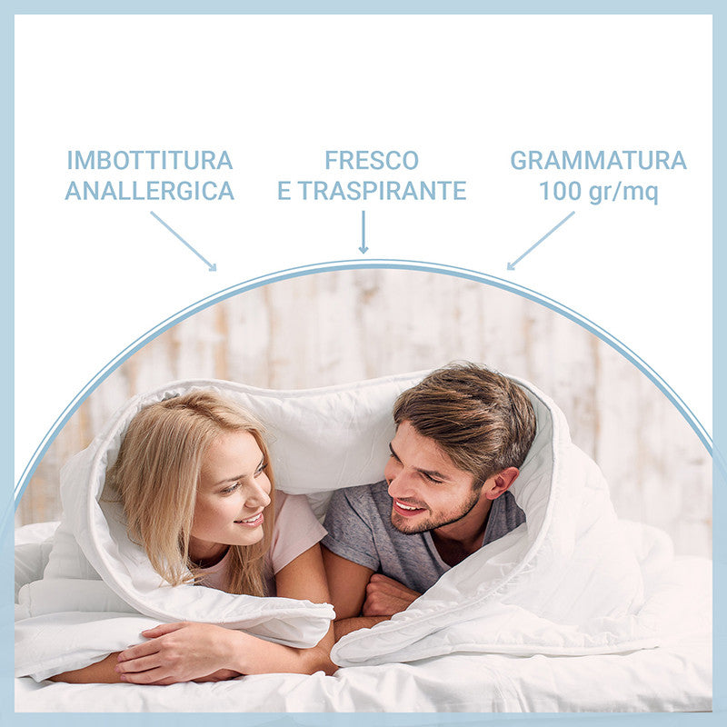 Interno/ Piumino mezza stagione/autunnale 100 gr/mq in ecopiuma