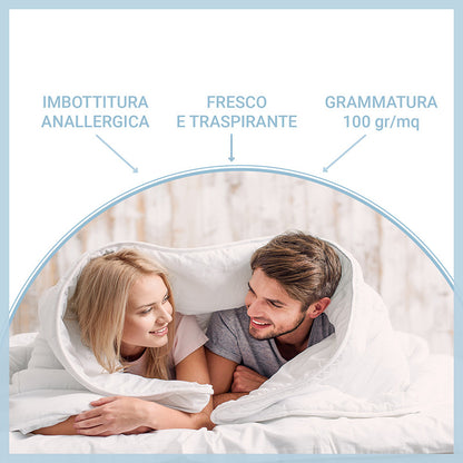 Interno/ Piumino mezza stagione/autunnale 100 gr/mq in ecopiuma