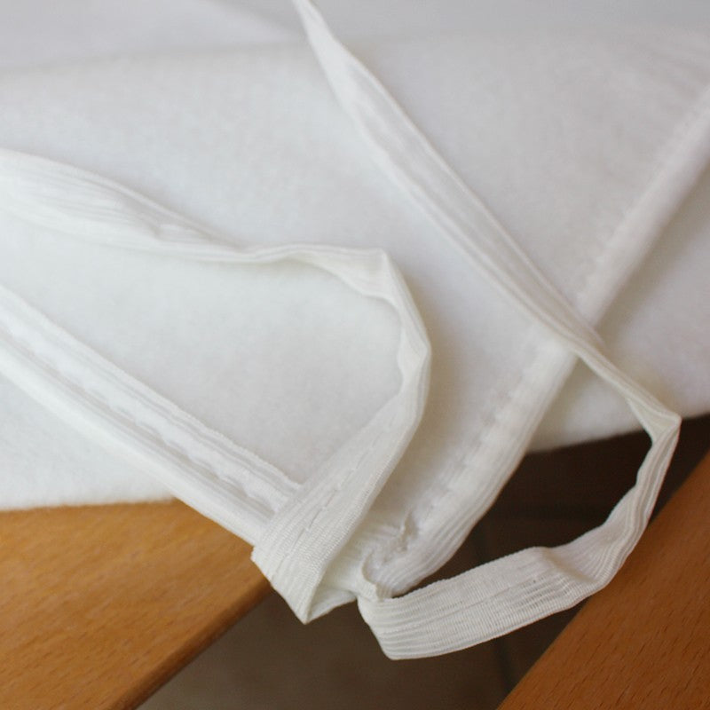 Coprirete in feltro, anallergico, traspirante, antiacaro, con laccetti per fissare gli angoli, prodotto in Italia