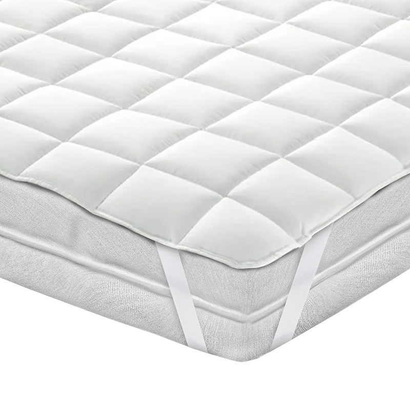 Topper coprimaterasso trapuntato, anallergico e traspirante con elastici