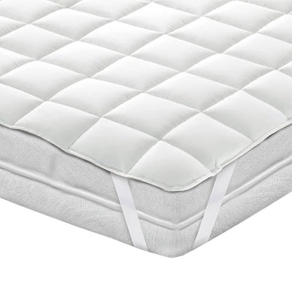 Topper coprimaterasso trapuntato, anallergico e traspirante con elastici