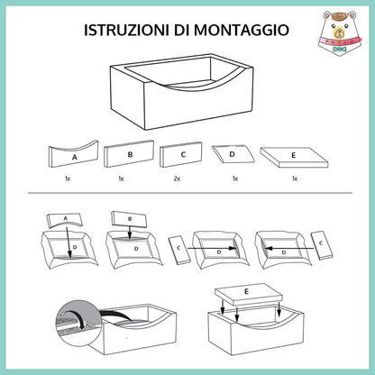 STARS - CUCCIA SFODERABILE IN 5 MISURE