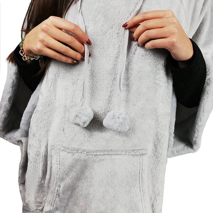 Coperta con maniche, felpa con cappuccio calda e morbida