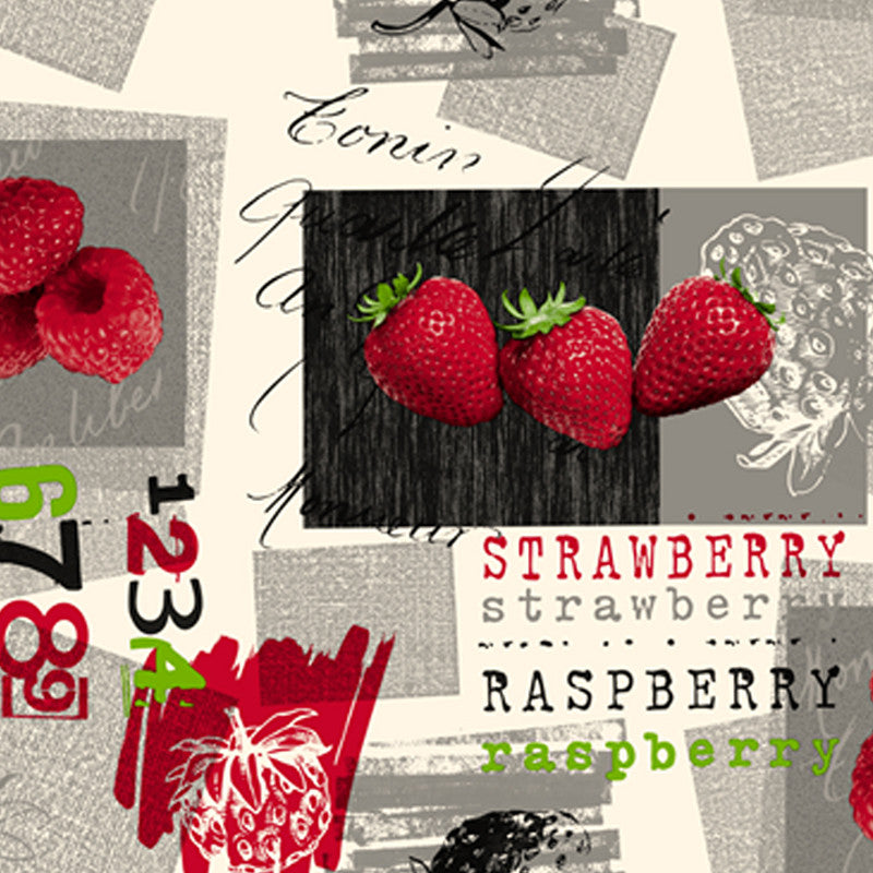 Tovaglia cerata antimacchia in PVC - Fragole