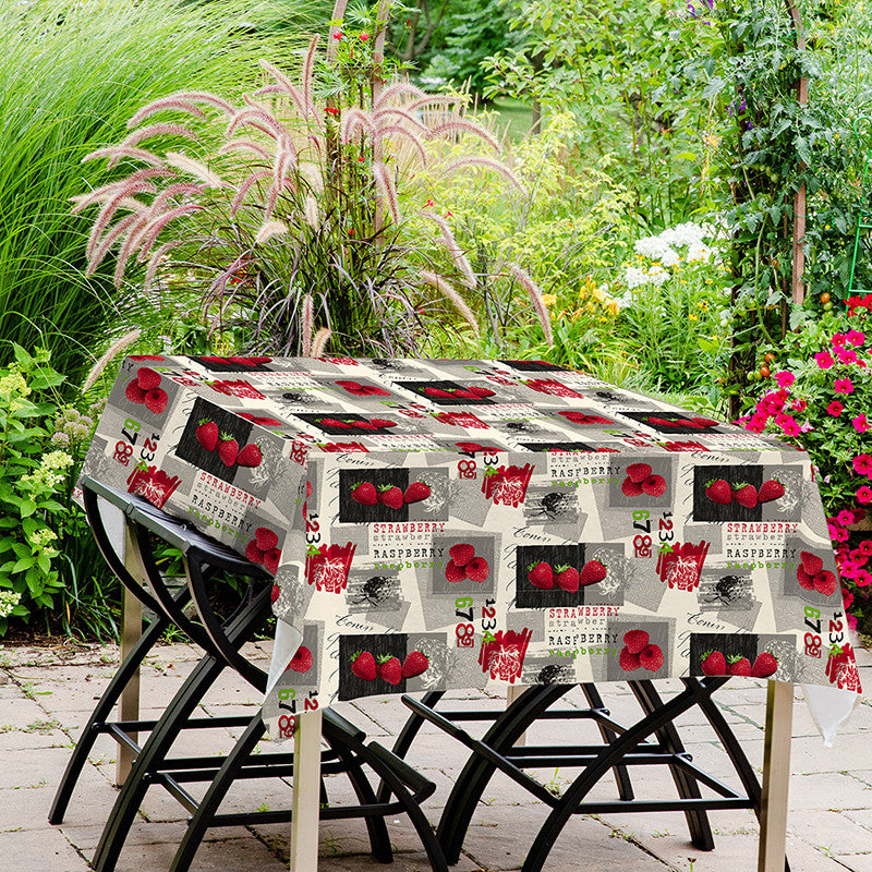 Tovaglia cerata antimacchia in PVC - Fragole