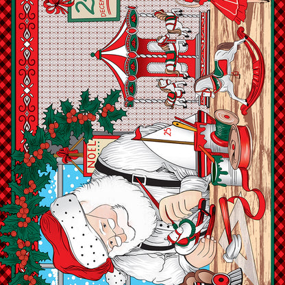 Tovaglia cerata antimacchia in PVC - Babbo natale