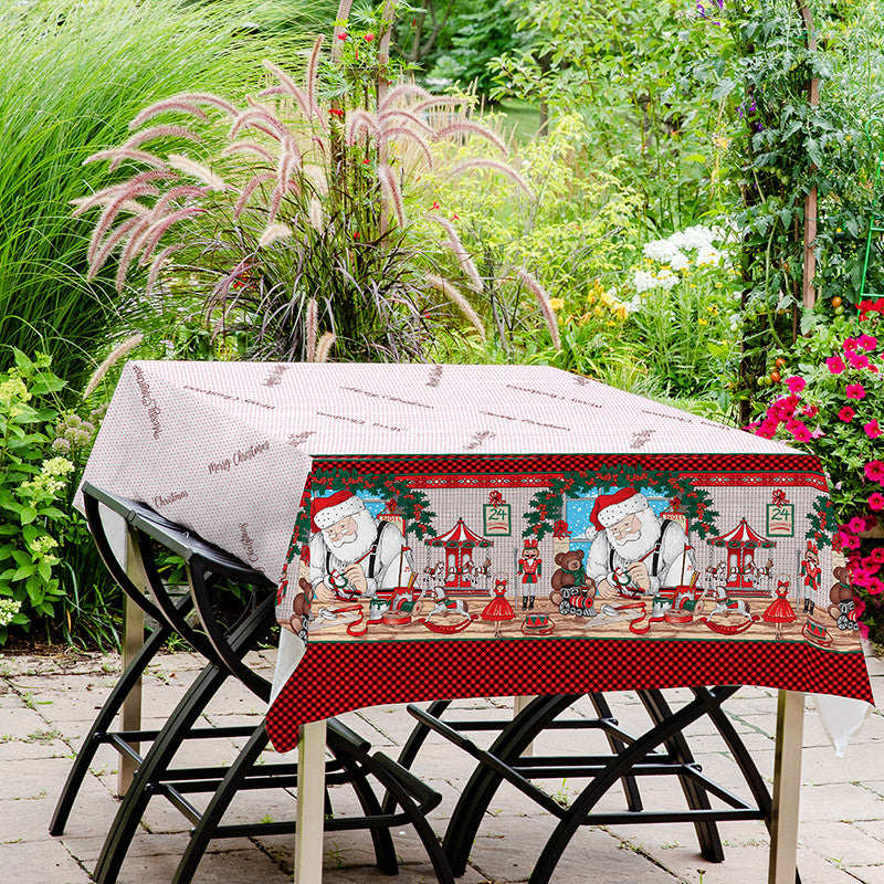Tovaglia cerata antimacchia in PVC - Babbo natale