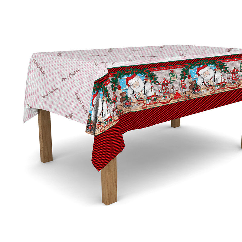 Tovaglia cerata antimacchia in PVC - Babbo natale