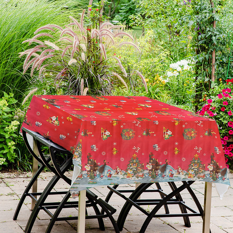 Tovaglia cerata antimacchia in PVC - Merry Christmas