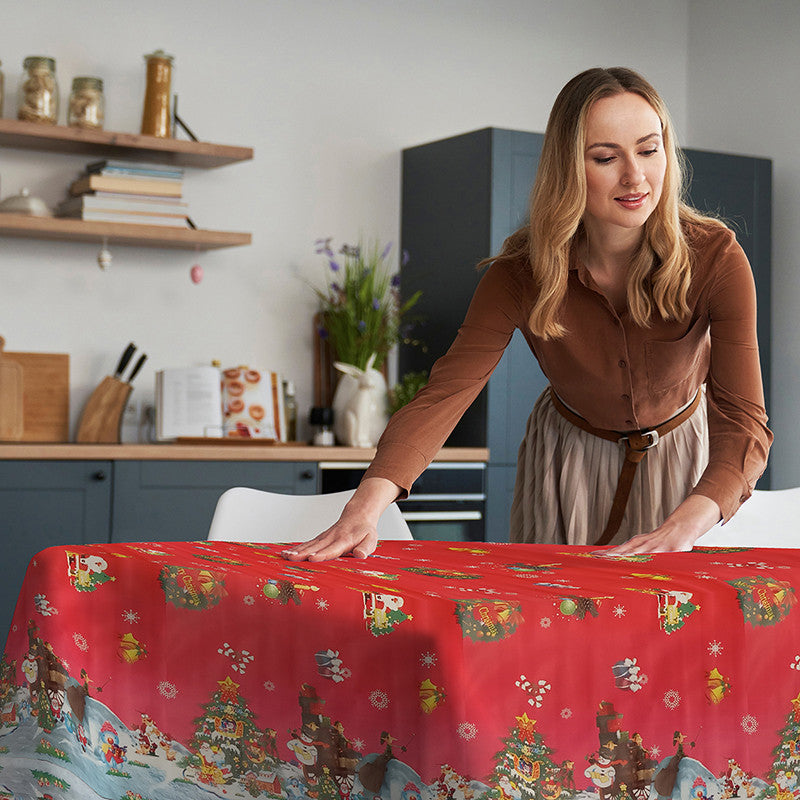 Tovaglia cerata antimacchia in PVC - Merry Christmas