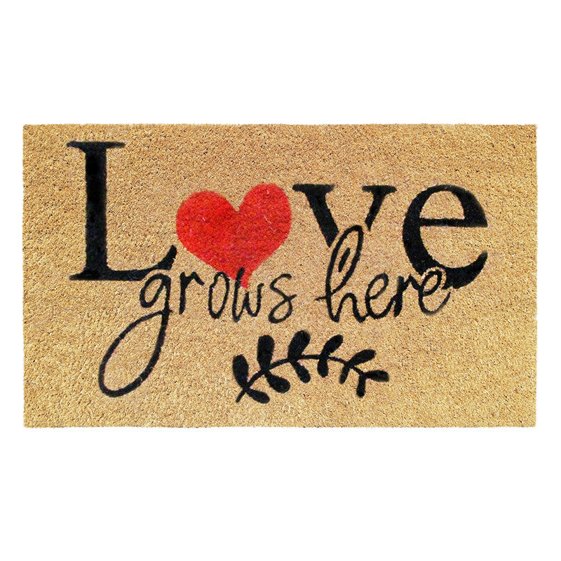 Zerbino in cocco 40x70 cm CUORE ROSSO