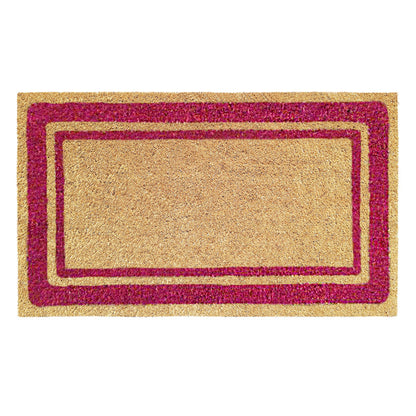 Zerbino in cocco 40x70 cm BORDER BORDEAUX
