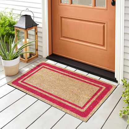 Zerbino in cocco 40x70 cm BORDER BORDEAUX