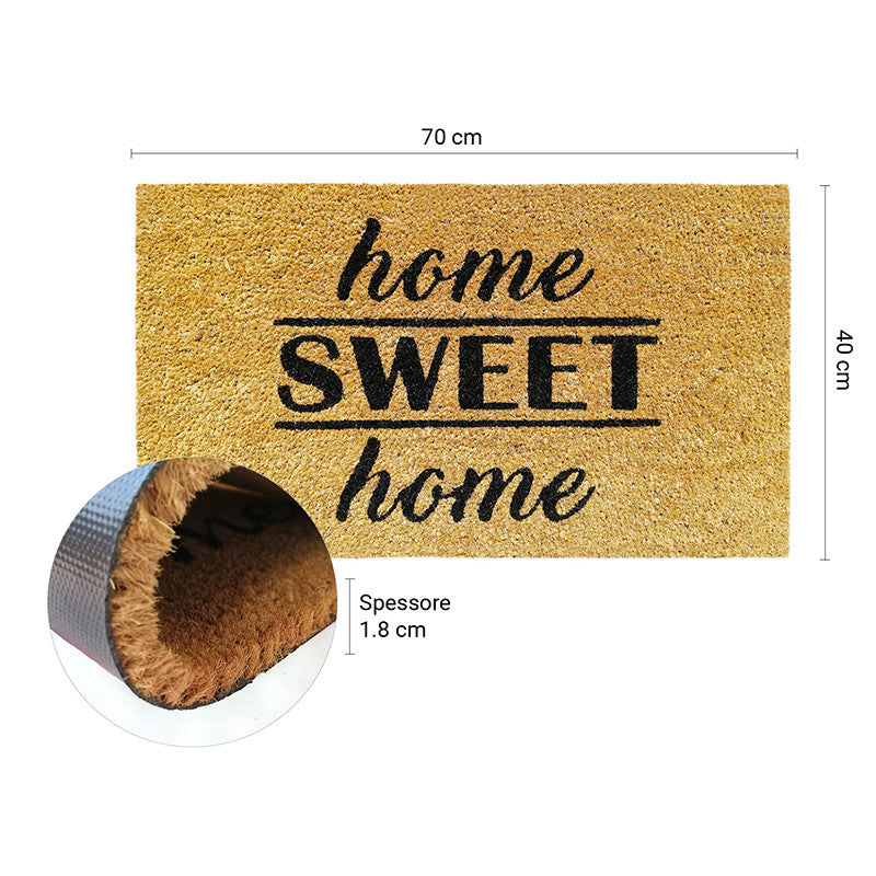 Zerbino in cocco 40x70 cm HOME SWEET HOME