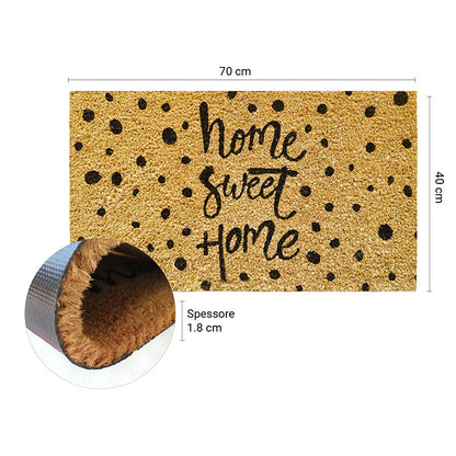 Zerbino in cocco 40x70 cm HOME SWEET HOME POIS