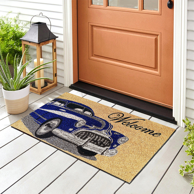 Zerbino in cocco 40x70 cm BLUE CAR